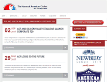 Tablet Screenshot of americancricketfederation.org